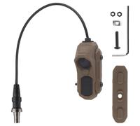 Jungle Leopard Tactical Flashlight SF Wire Switch & Tailcap, Rail/mlok Mount AXON Remote Pressure Switch, 3/4inch Tail Cap(Switch-T)