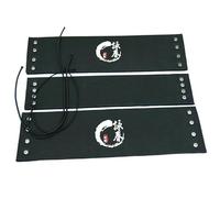 Jungle Leopard Wing Chun Wooden Dummy Pads Kung Fu Hands Exercise PU Leather Protective Boxing Pad(3pcs(M+2L))