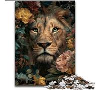 Jungle Lion 1000 Piece Jigsaw Puzzle for Adults And Teenagers, Learning Educational Toys Family Games Suitable for Desktop Decoration (26x38cm)