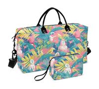 Jungle Mandrill Peach Summer Tropical Decorative Large Bag Sports Gym Tote Bag with Adjustable Strap for Hiking Foldable bulto de para Mujer