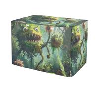 Jungle Monsters Adventure Dog Kennel Cover with Mesh Windows Breathable Dog Cage Covers Small