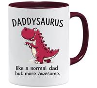 Jungle Mug | Daddysaurus Like A Normal Dad But More Awesome | Funny Gifts for Men | from Daughter Or Son | Birthday Gifts for Men Coffee Mug | Grandad Present