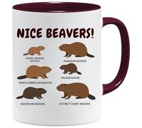 Jungle Mug | Funny Coffee Mug | Nice Beavers Beaver Species Chart Design | Novelty Mugs, Rude Gifts | Joke Gifts for Friends, Leaving Gifts for Men, Mugs for Women, Novelty Gifts for Women