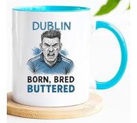 Jungle Mug - Irish Football Gift | Dublin Born, Bred, Buttered | Hurling and Sam Maguire Fan | Secret Santa Present for Him | Novelty Gaelic Sports Cup | Gaa Supporters | Ireland County Pride