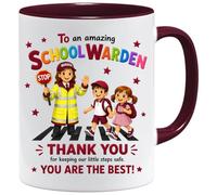 Jungle Mug | Thank You Gift Amazing School Warden Design | Keeps Little Stars Safe Coffee Cup | Cute Presents for Women, Teacher Appreciation, Crossing Patrol Staff Idea