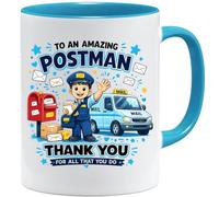 Jungle Mug | Thank You Postman Gift | Appreciation Mug for Postal Worker | Funny Mail Carrier Coffee Cup | Thank You Letter Carrier Present | 11oz Ceramic Mug