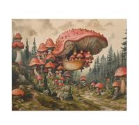 Jungle Mushroom Jigsaw Puzzles for Adults 300 Challenging & Brainteasing Adults Jigsaws Puzzle Puzzle Games Jigsaw Puzzle 300 Pieces