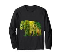 Jungle Nature & Hiking Rainforest Landscape with Panda Long Sleeve T-Shirt