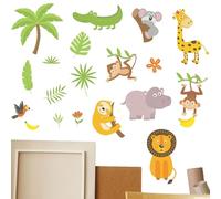 Jungle Nursery Wall Stickers Self-Adhesive Removable Waterproof