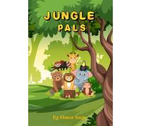 Jungle Pals: Easy Educational and Relaxing Coloring Book for Kids and Adults