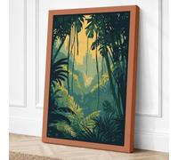 Jungle Paradise Tropical Canvas Wall Art Print 36x24 Inch