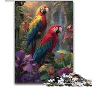 Jungle Parrot 2000 Pieces Jigsaw Puzzle for Adults& Teens, Educational Games DIY Toys with Matching Poster And Trivia Sheet for Age 14+ (70x100cm)