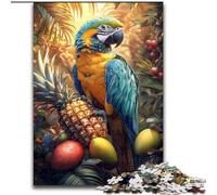 Jungle Parrot Adult Jigsaws 1000 Piece, Help The Brain Exercise Addictive Toys to Cultivate Patience Unique Challenge Game (26x38cm)