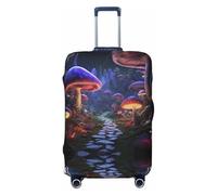 Jungle Path Glowing Mushrooms Travel Luggage Covers - Elasticity Suitcase Covers Protector for Luggage 18-32 Inch