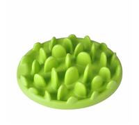 Jungle Pattern Slow Feed Pet Bowl, Plastic Puzzle Dish for Dogs and Cats to Encourage Slower Eating(B)