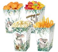 Jungle Popcorn Boxes Koala Birthday Party Supplies Koala Goodies Boxes