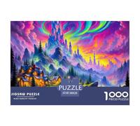 Jungle Recycled Cardboard Jigsaw Puzzles Magical Castle Under Sky for Hobbyists 1000-Piece Challenging & Brainteasing 38x26cm/1000pcs