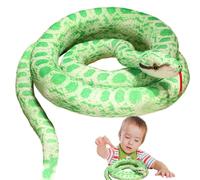Jungle Reptile - Realistic Snake Toy Soft Boa Pillow | Large Animal Constrictor Realistic Halloween Snake for Sofa Bed Room Decor