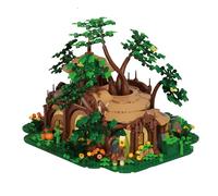 Jungle Retreat Cabin Building Blocks Set, 1854Pcs Botanical Collection Scenic Wooden Home Model, Forest Cottage Construction Clamping Bricks Kit,Idea Gifts for Home Office Decor Nature Enthusiasts