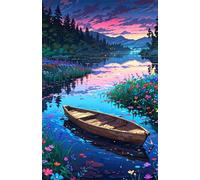 Jungle River Boat 2000 Piece Jigsaw Puzzles for Adults, Challenging and Brainteasing, Difficult Puzzles, Puzzle 2000 Pieces