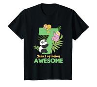 Jungle Seventh Birthday Cute Animals T-Shirt