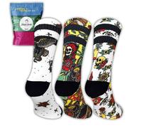 Jungle Socks Unisex Fun Sports Socks for CrossTraining, StreetWear, Running, Fitness, Gym and LifeStyle., Pack_Bear_NoTrust_Skull, 43-46