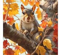 Jungle Squirrel 200 Piece Jigsaw Puzzles for Adults, Colourful, Fun, Challenging and Brainteasing Adults jigsaw puzzles 200 Pieces, Beautiful Decoration Puzzle