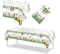 Jungle Tablecloth, Jungle Safari Party Tablecloth, Jungle Animals Tablecloth, Safari Animals Tablecloth, Jungle Tablecloth Rectangular, Jungle Safari Tablecloth, Children's Birthday Tablecloth, 108 x