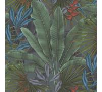 AS Creation Jungle Wallpaper Palm Tree Feature Wall Textured Vinyl Blue 39647-1