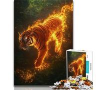 Jungle Tiger 1000 Piece Jigsaw Puzzles for Adults Gifts,Family Game Stress Reliever Difficult Challenge Great Gifts And Toys (50x75cm)