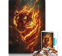 Jungle Tiger Jigsaw Puzzles for Adults 1000 Piece,Learning Educational Toys Family Games Gifts for Friends And Family (38x26cm)