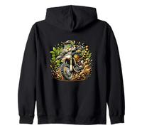 Jungle Tiger Motocross Thrill Ride Zip Hoodie