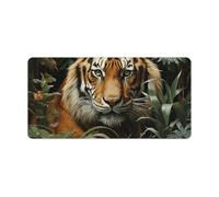 Jungle Tiger Mouse Pad Gaming Mousepad Desk Mat Smoothing Rubber Mousepad for Fluid Control Ultra-Stable Non-Slip Rubber Base Mouse Pad (24x12 in)