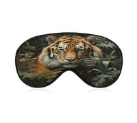 Jungle Tiger Sleep Mask Eye Masks for Sleep Sleeping Mask Sleep Masks for Women Men Sleep Mask Blackout Adjustable Sleep Mask Travel Eye Mask Side Sleeper Eye Mask