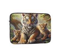 Jungle Tigers Cub Laptop Sleeve for Women Men, 13 Inch Waterproof Laptop Bag Lightweight Notebook Computer Cover Bag