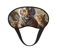 Jungle Tigers Cub Sleep Mask for Side Sleeper, Blackout Eye Mask for Women Men, Zero Pressure Sleeping Masks Soft Breathable Eye Cover Comfortable Blindfold Eyeshade for Night Sleep
