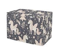 Jungle unicorns Scandinavian Style Metal Dog Crate Covers Privacy Kennel Cover Dog Crate Protector