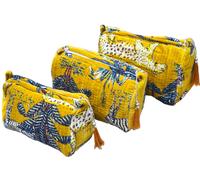 Jungle Velvet 3 Piece Travel Set Conscious Yoga Collective Mustard One Size
