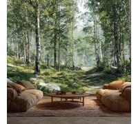 Jungle Wallpaper - Forest Birch Tree Wall Mural - Wall Murals for Living Room Bedroom - Photo Wallpaper & Home Decor Art - 200 x 140 cm A-7147