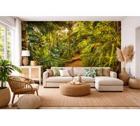 Jungle photo wallpaper 368x254 cm green botanical Wall Mural bedroom kitchen