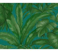 Jungle Wallpaper Versace 2 Non-Woven Wallpaper 10.05 m x 0.70 m Green Blue Made in Germany 962406 96240-6
