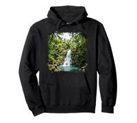Jungle Waterfall Tropical Forest Scenic Landscape Graphic Pullover Hoodie