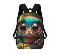 Jungle Whimsy Backpack, 3D Printed School Bag, School Lunch Bag, Travel Backpack, Friends Backpack, School Backpack for Girls And Boys 17inch