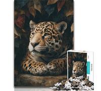 Jungle Wild Black Panther Jigsaws 1000 Pieces for Teenagers,Challenging To Complete But Fun And Humorous Birthday Present,Gifts,Wall Art (75x50cm)