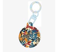 Jungle Zebra Print Round Acrylic Pet Tag, Dog Neck Pendant Tags for Pets Circular Dog Cat Collar Name Tags