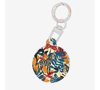 Jungle Zebra Print Round Acrylic Pet Tag, Dog Neck Pendant Tags for Pets Circular Dog Cat Collar Name Tags
