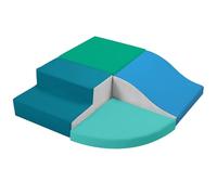 JungleDove 4-Pieces Climbing Toys for Toddlers: PU Leather Soft Play Set - Foam Climbing Blocks for Crawling and Sliding, Indoor Playground for Kids（Modern style）