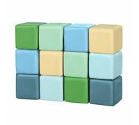 JungleDove Soft Play Sets Indoor: 12 PCS PU Leather Baby Soft Foam Building Blocks - Giant Stacking Blocks - Toddler Soft Play Equipment for Motor Development