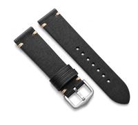 JUNGLEHE Leather watch band for men and women, Quick Release leather watch strap with Silver Buckle watch leather strap, 18mm/20mm/22mm watch band WBG0207