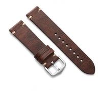 JUNGLEHE Leather watch band for men and women, Quick Release leather watch strap with Silver Buckle watch leather strap, 18mm/20mm/22mm watch band WBG0207